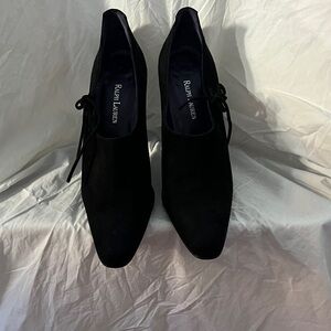 Ralph Lauren Black Suede heels